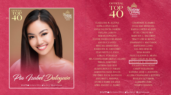 MisOcc beauty makes it to Top 40 official candidates for Bb Pilipinas 2023