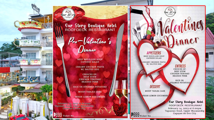 Romantic Valentine’s Day dinner at Our Story Boutique Hotel – creating memories that will last a lifetime