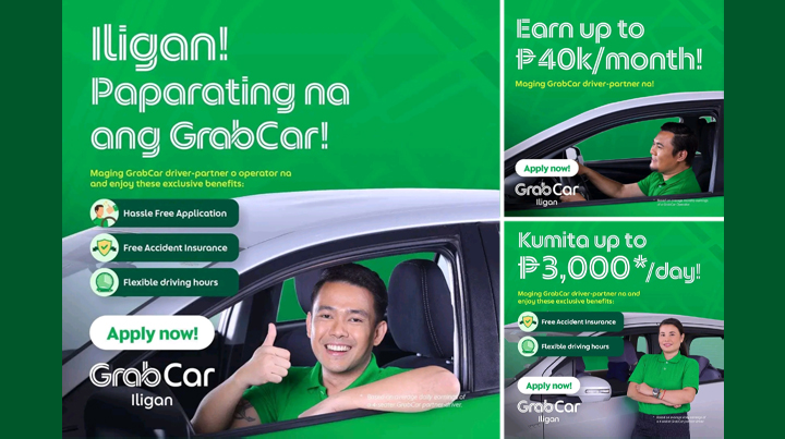 GrabCar coming to Iligan; now accepting applicants as driver-partners, operators
