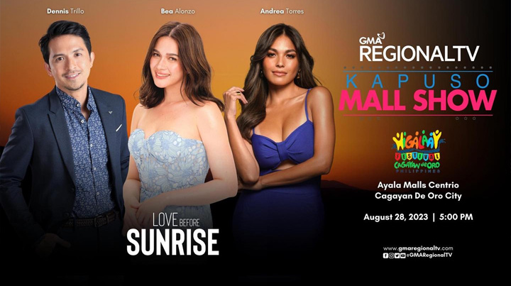 Dennis Trillo, Bea Alonzo, Andrea Torres in CDO on August 28 for Kapuso Mall Show