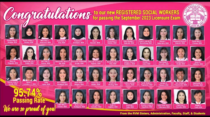Meet the 45 new registered social workers from Lourdes College