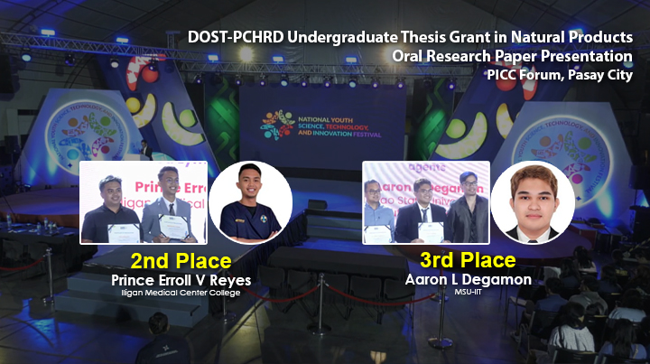 2 Iligan students shine in DOST-PCHRD oral research paper presentation