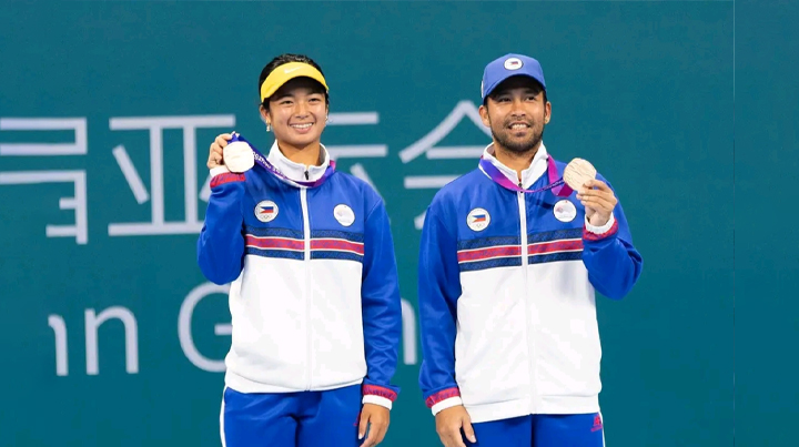 Alcantara, Eala settle for bronze in Asian Games 2023 tennis mixed doubles