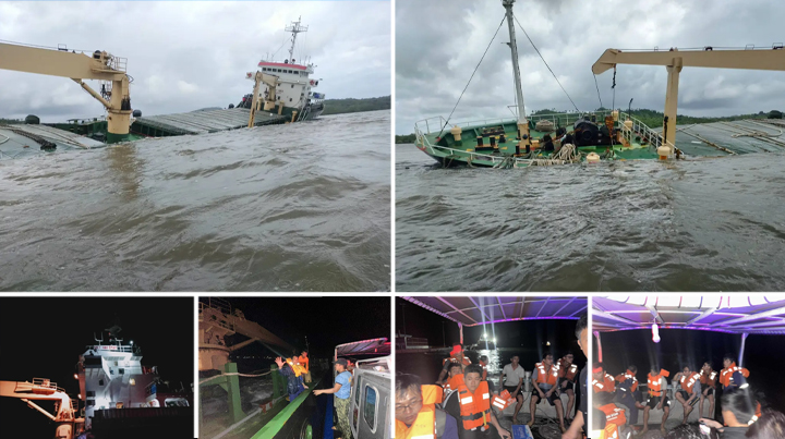 Cagayan de Oro-bound Vietnamese cargo ship carrying 4,000 tons of rice runs aground off Palawan; 17 crew rescued