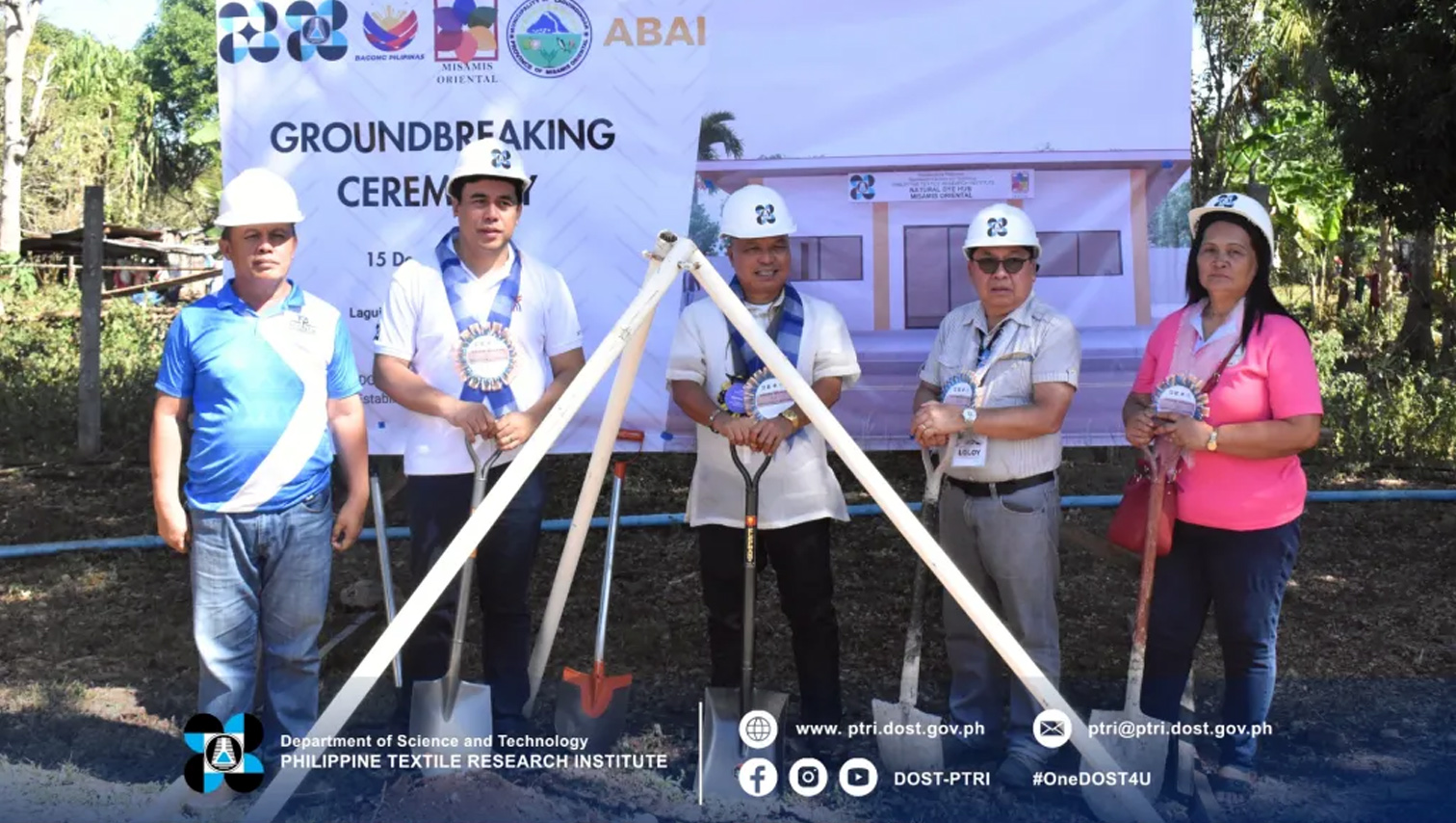 DOST-PTRI breaks ground silk fabric dyeing facility in MisOr
