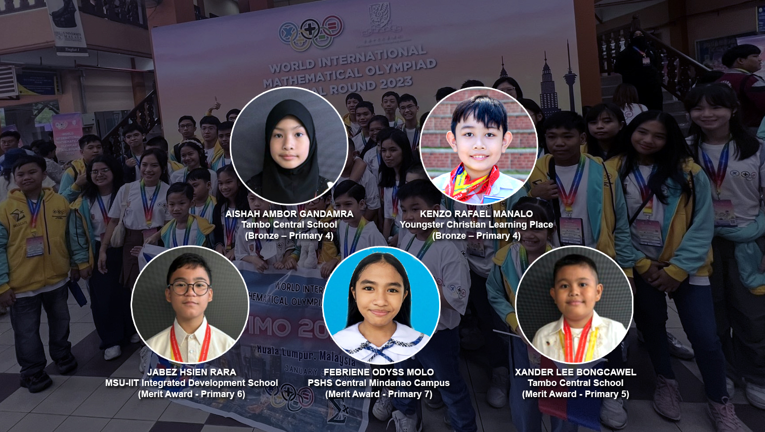 5 students from Iligan shine in World International Mathematical Olympiad 2023 in Malaysia