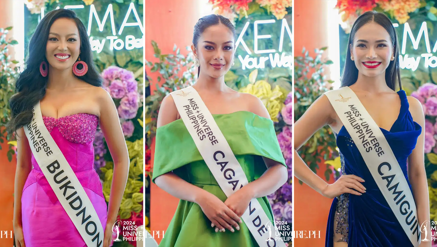 Ms Bukidnon, Ms Cagayan de Oro, Ms Camiguin at Miss Universe Philippines 2024 Red Carpet Presentation