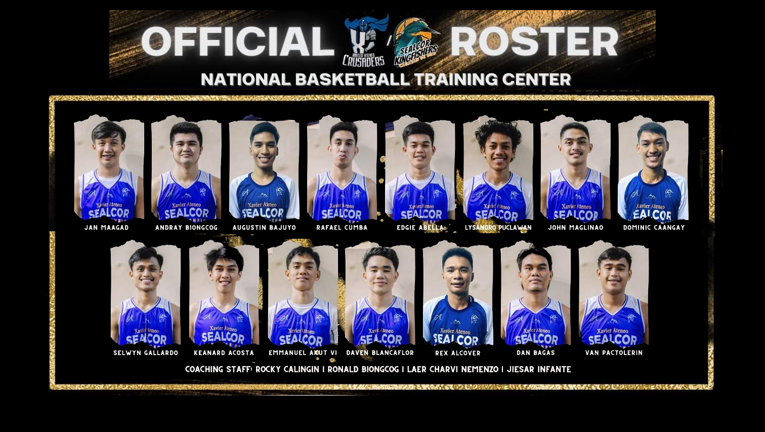 XU announces roster for NBTC Mindanao Regional Finals