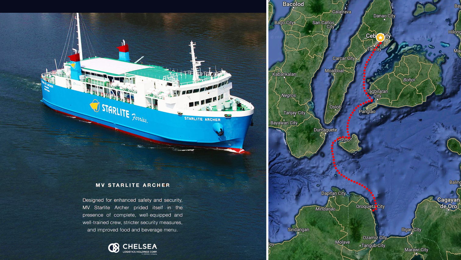 Starlite Ferries to deploy Starlite Archer in inaugural Cebu-Tagbilaran-Larena-Oroquieta City voyage on Sunday, April 28