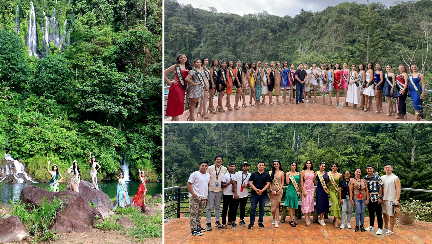 RANDOM SHOTS: Miss Philippines Earth 2024 delegates visit Sinulom Falls