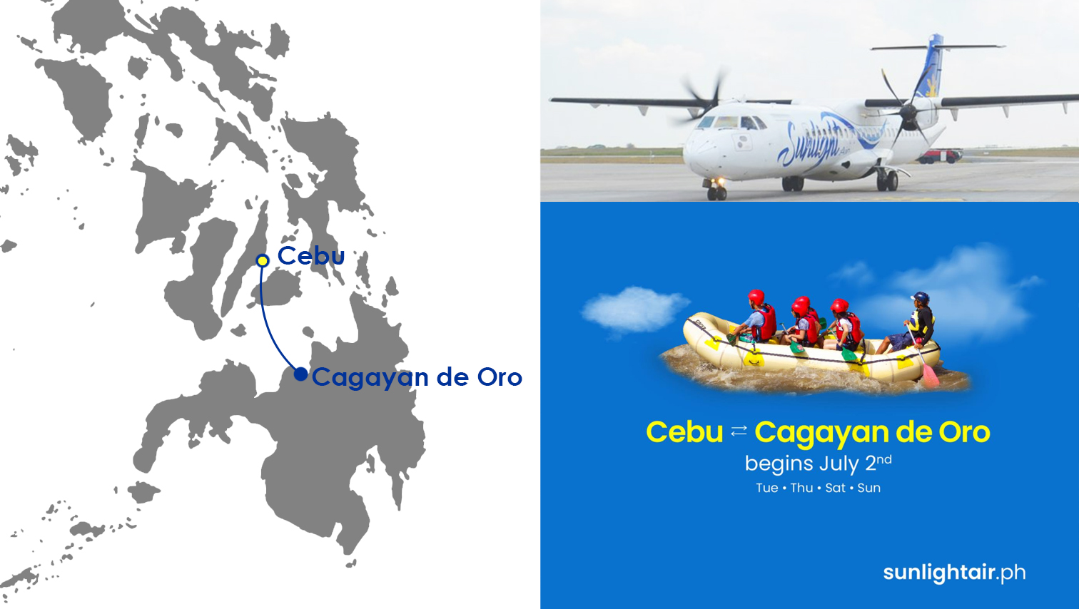 Sunlight Air offering  P488 base fare for inaugural Cebu-Cagayan de Oro flights in July 2024