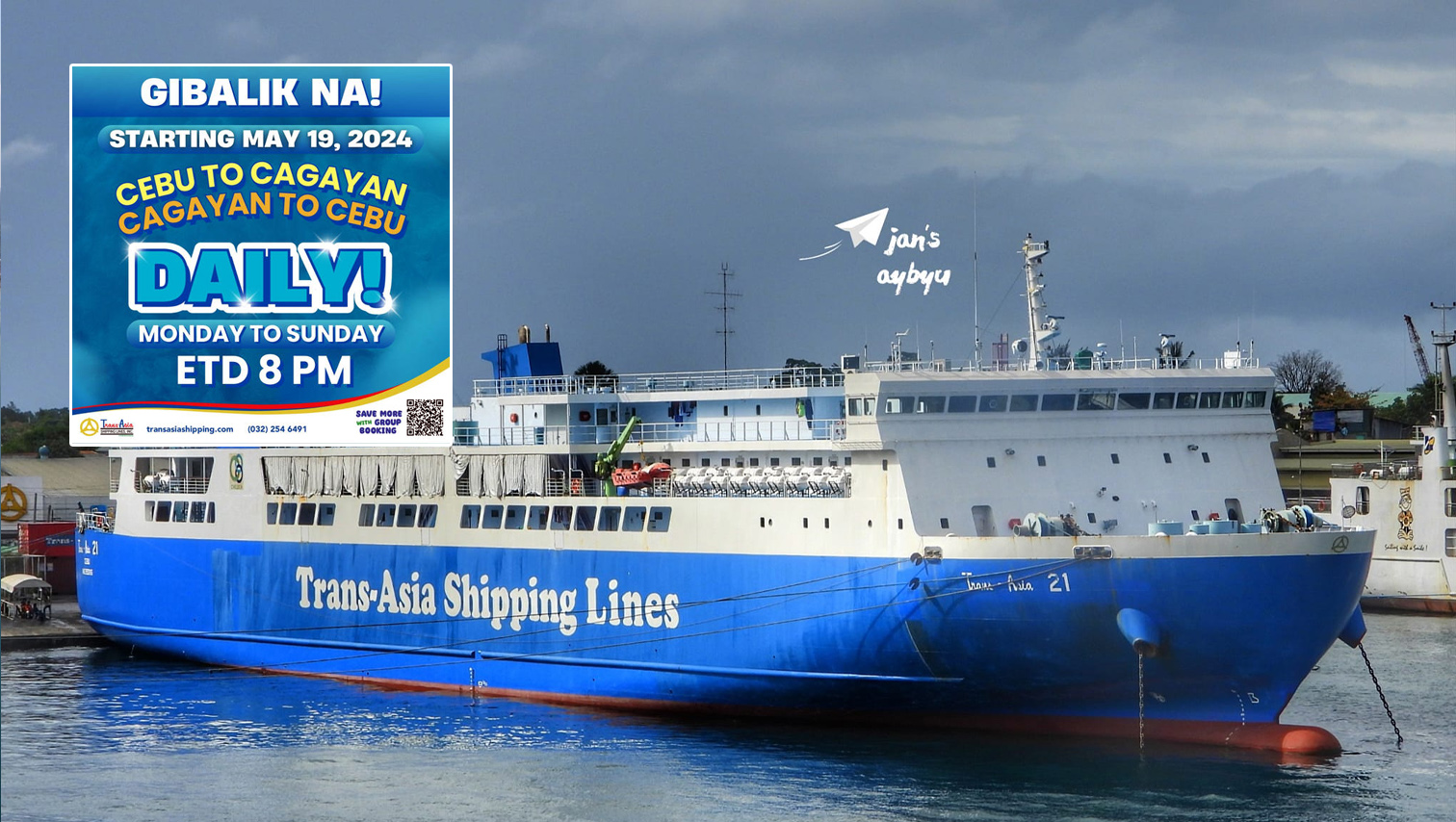 Trans-Asia back to serving Cebu-CDO route and vice-versa daily starting May 19