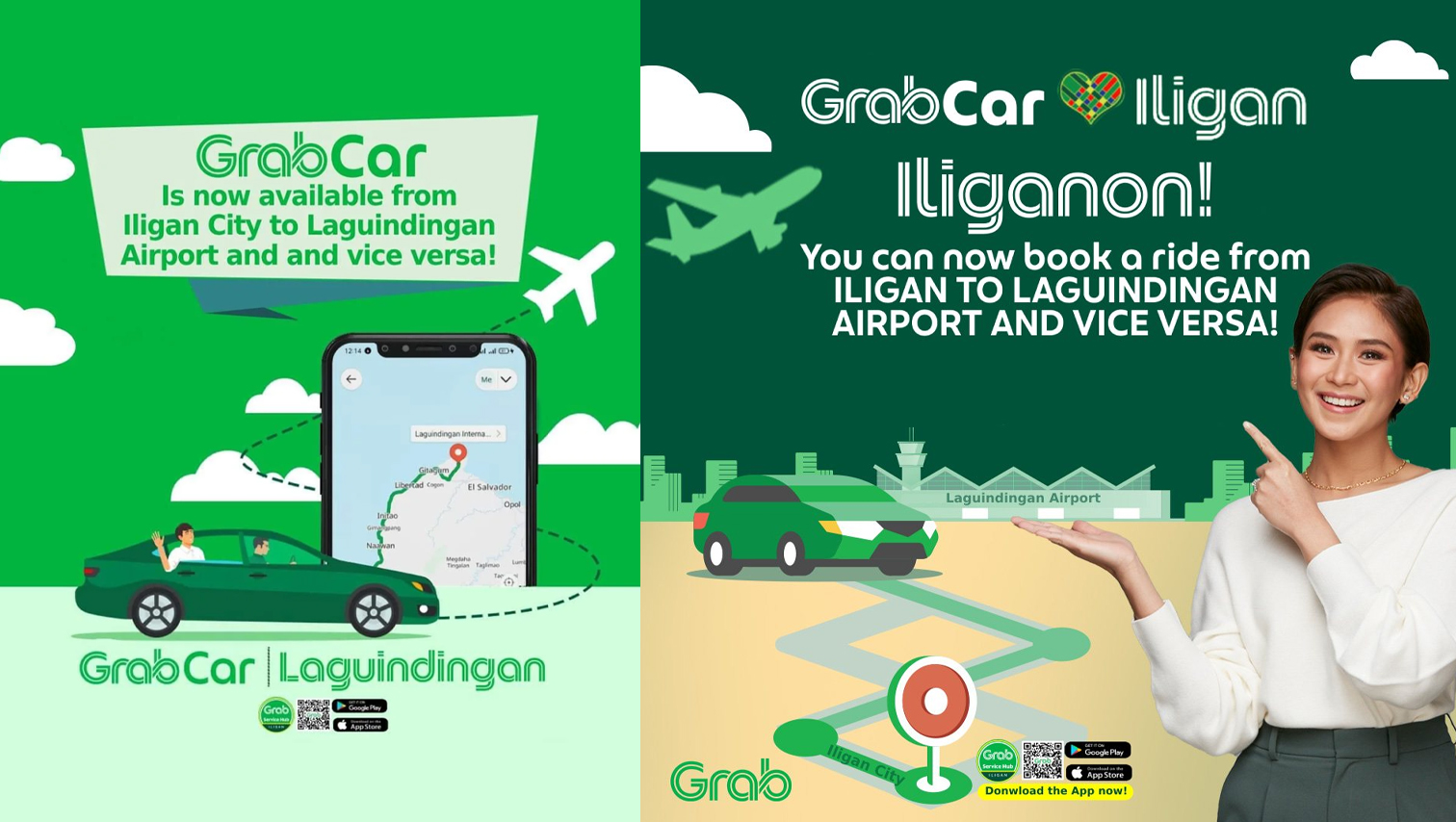 GrabCar now available from Iligan to Laguindingan Airport, vice-versa
