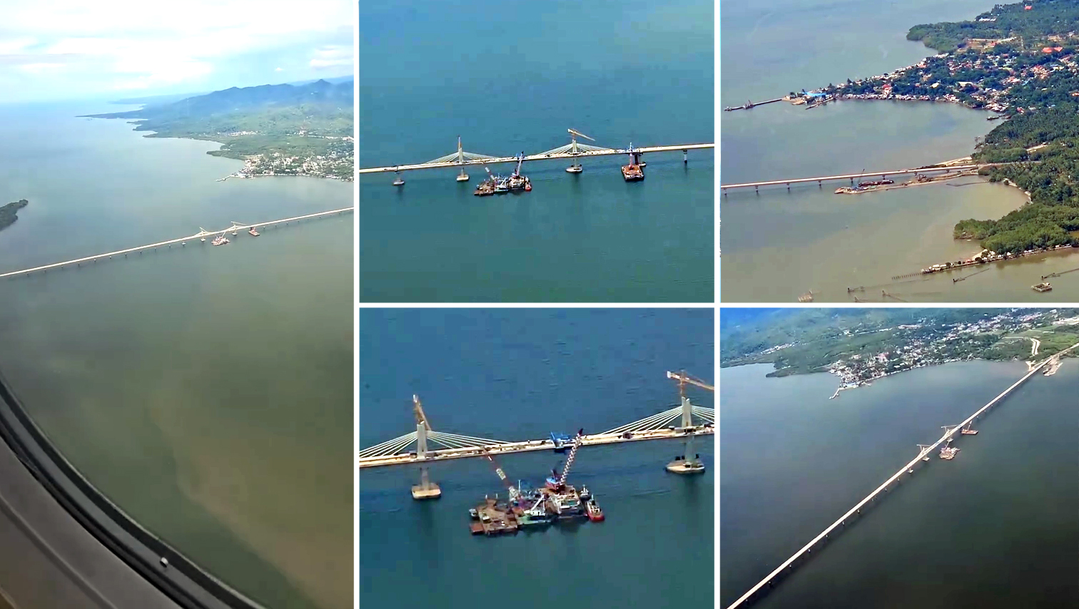 PROJECT WATCH: Newly-connected Panguil Bay Bridge as seen from an airplane
