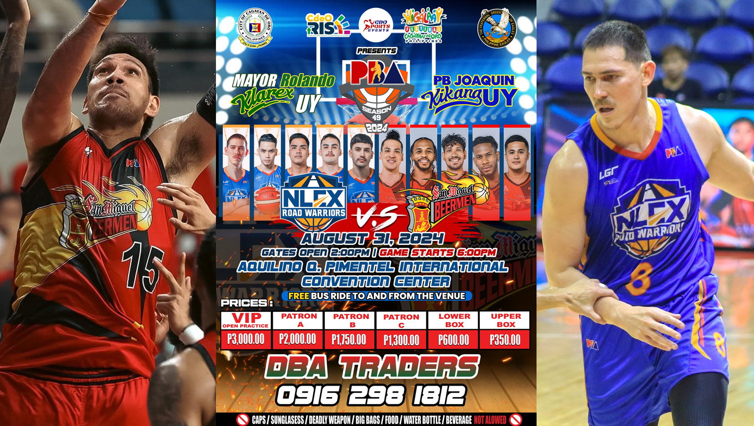 Tickets now on sale for San Miguel vs NLEX in Cagayan de Oro on August 31