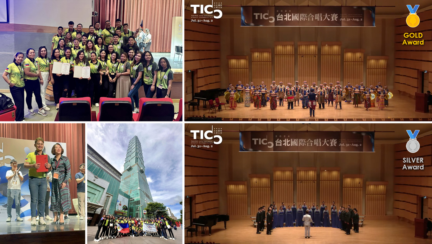 Villanueva Chorale bags gold, silver awards in Taipei International Choral Competition