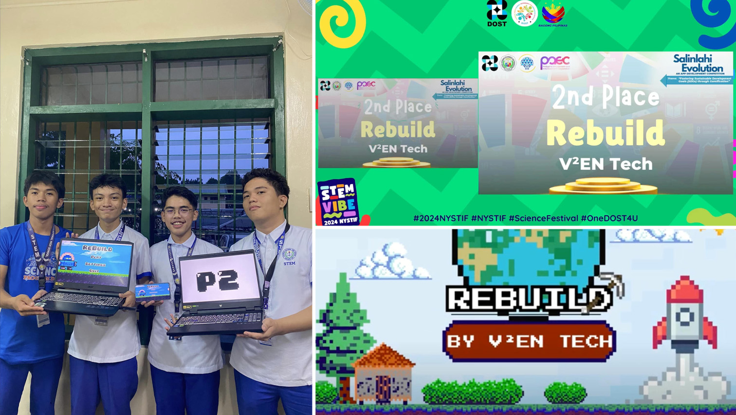 Valencia National High School Grade 11 STEM students bag 2nd Place in Salinlahi Evolution App Development Competition