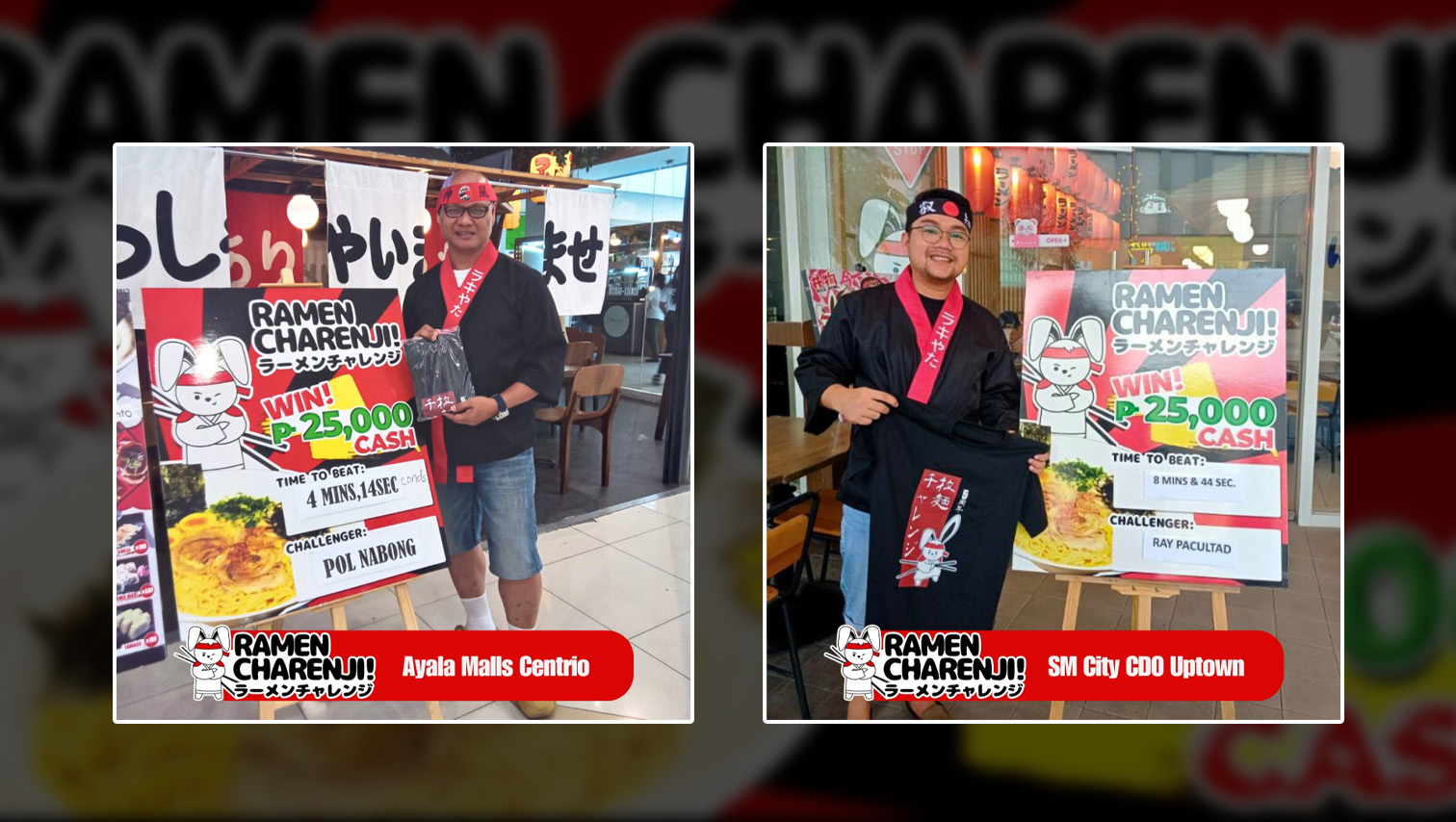 2 more diners reset Ramen Challenge record at Raki-Yata Ramen