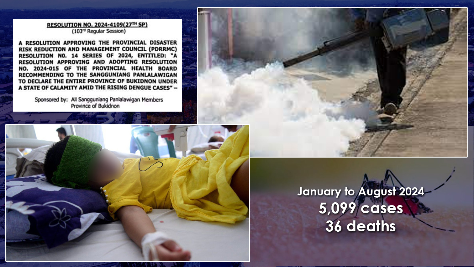 HEALTH WATCH: Bukidnon declares state of calamity after logging over 5,000 dengue cases since January 2024