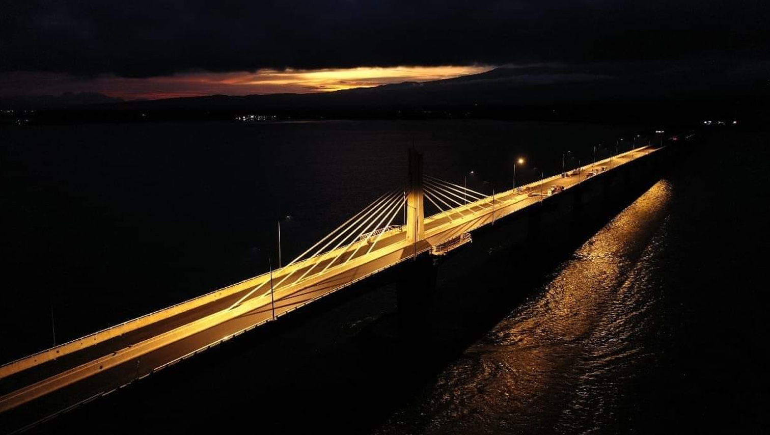 RANDOM SHOTS: Panguil Bay Bridge at night; inauguration set on September 27