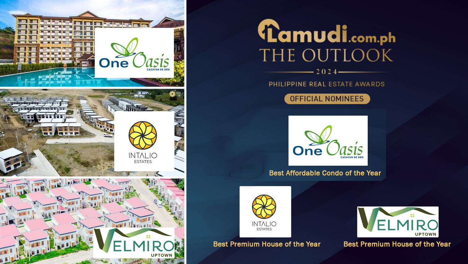 CDO projects nominated in The Outlook 2024: Philippine Real Estate Awards