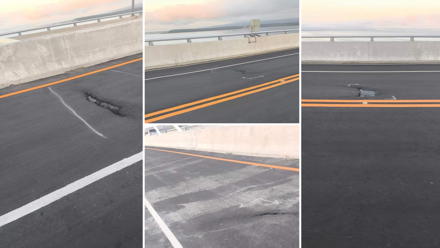 Asphalt defects found at Panguil Bay Bridge