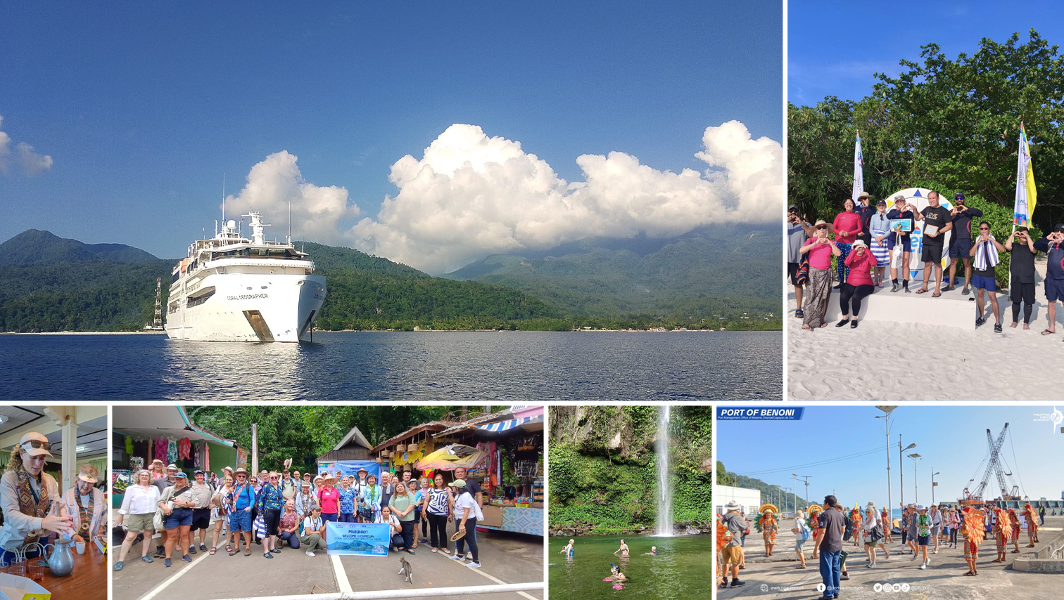 RANDOM SHOTS: Australian navigator cruise ship Coral Geographer visits Camiguin
