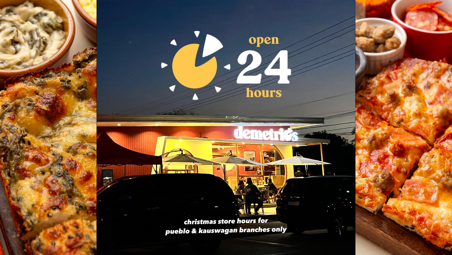 Demetrio’s Pueblo & Kauswagan branches now open 24 hours starting November 29