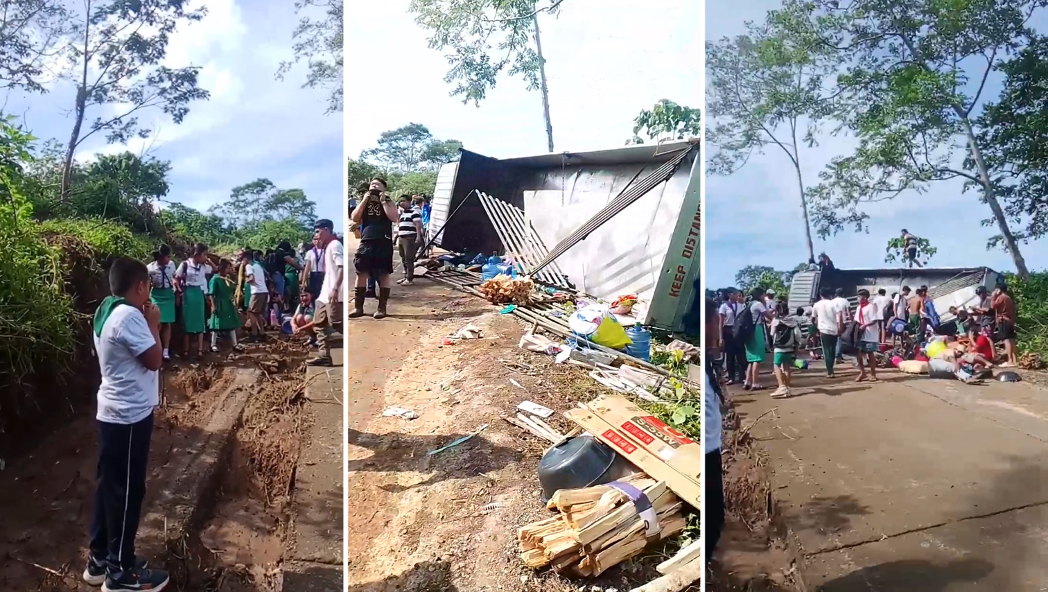 VIDEO WATCH: Truck accident in Talisayan, MisOr leaves several young scouts, teachers injured