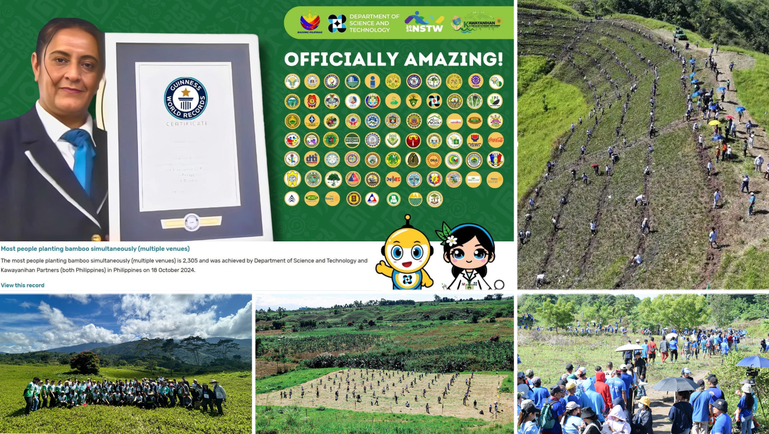 Kawayanihan – ‘Most People Planting Bamboo Simultaneously (Multiple Venues)’ now a Guinness World Record