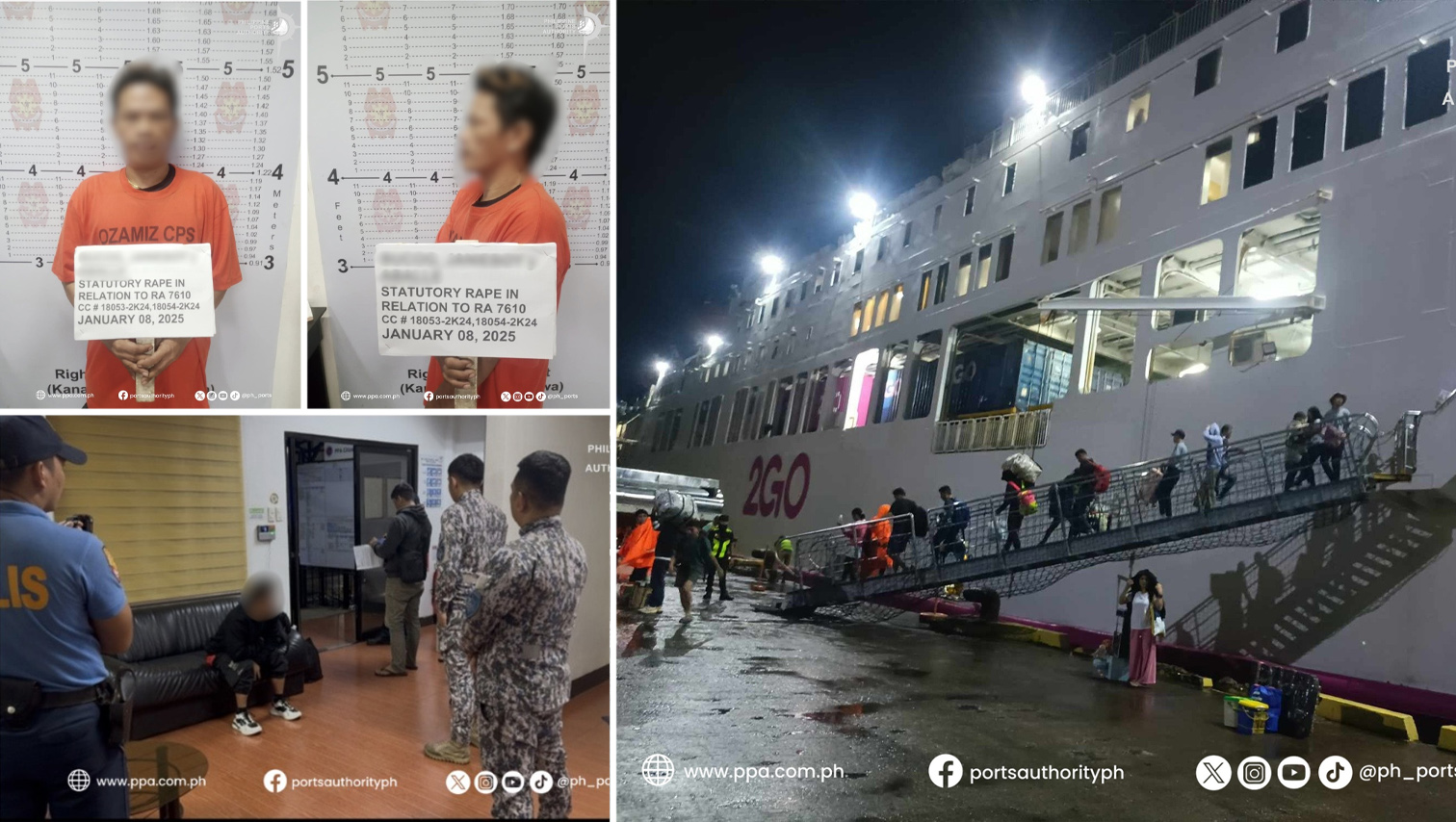 CRIME WATCH: Man wanted for statutory rape nabbed while disembarking at Ozamiz Port