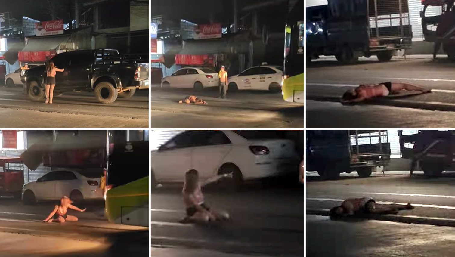 VIDEO WATCH: Drunk woman harasses motorists, lies on the road and blocks traffic in Cagayan de Oro