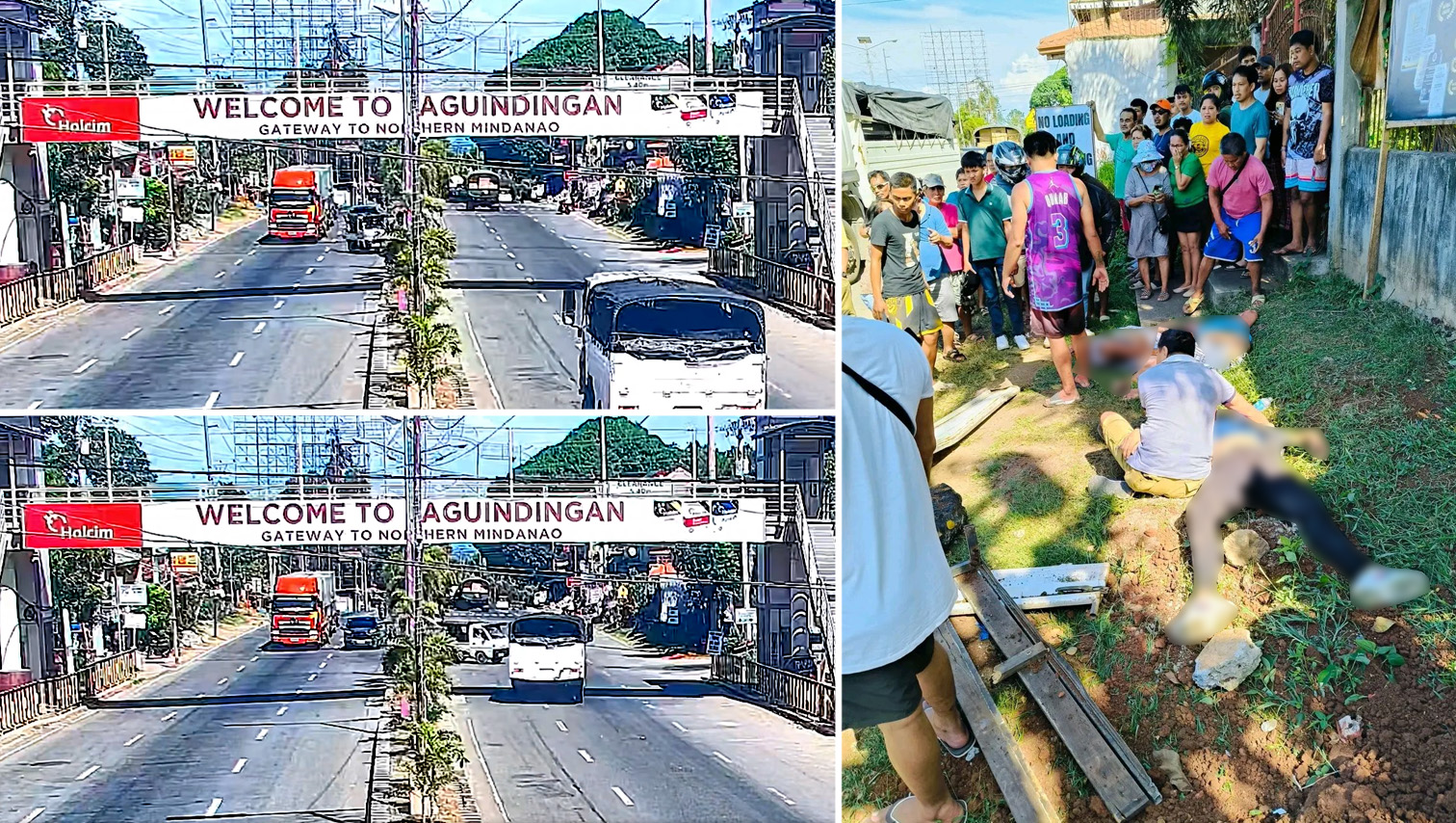 VIDEO WATCH: Military truck collides with multicab in Laguindingan, MisOr; incident caught on CCTV