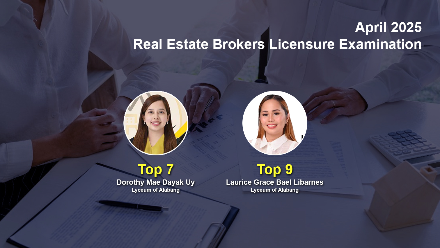 2 Kagay-anons among topnotchers in April 2025 Real Estate Brokers Board Exam