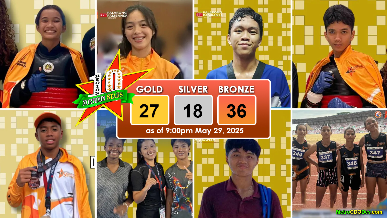 Taekwondo, tennis, pencak silat, aero gymnastics, athletics deliver more golds for Northern Mindanao in Palarong Pambansa 2025