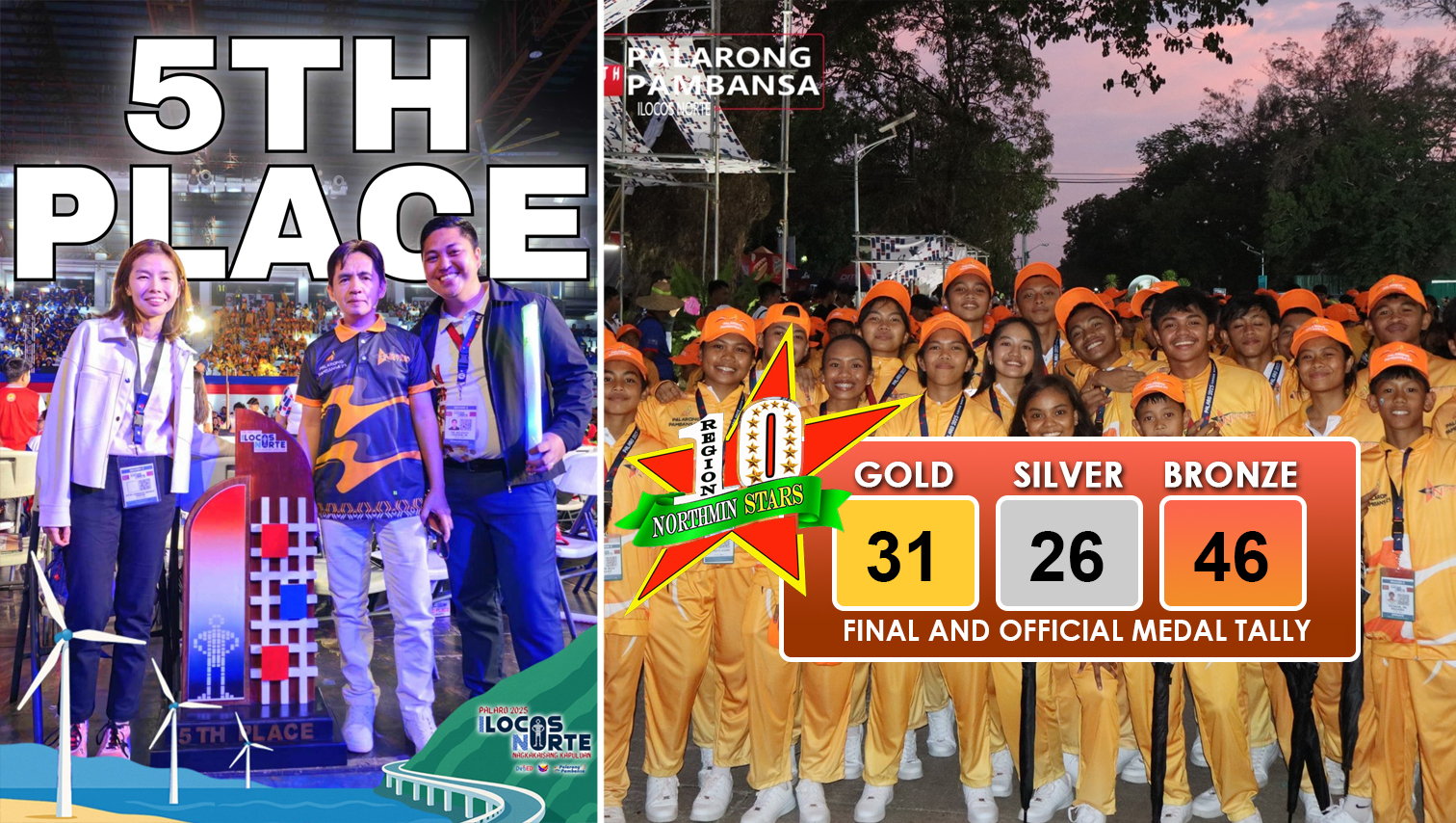 Palarong Pambansa 2025: NMRAA finishes in 5th place with 31 golds, 26 silvers, 46 bronzes