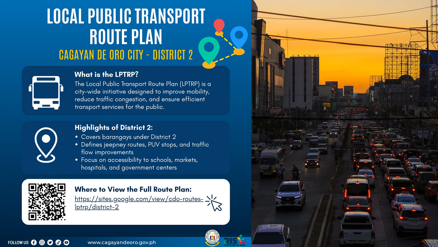 Cagayan de Oro City Local Public Transport Route Plan for District 2