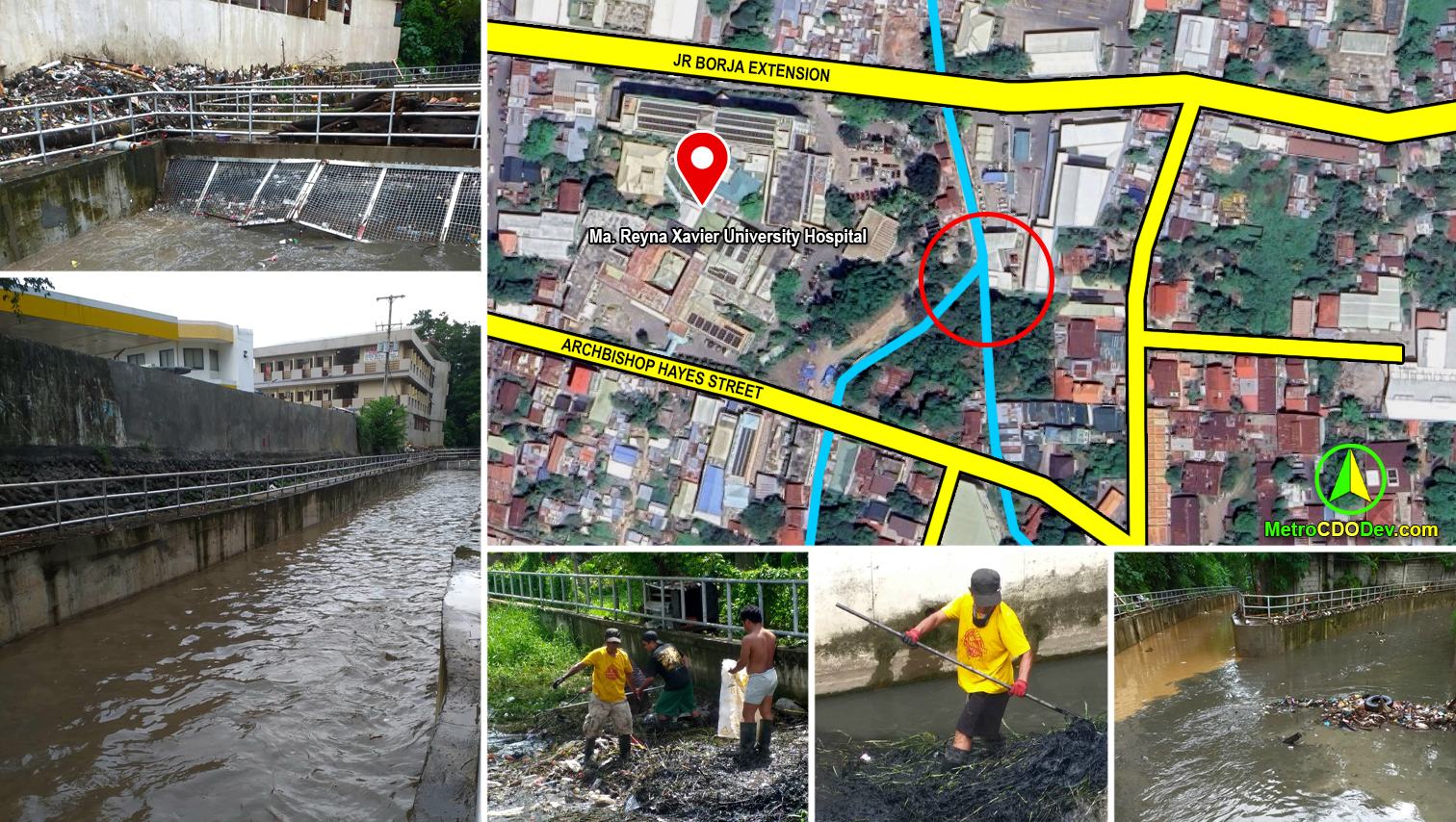 RANDOM SHOTS: Mounds of trash removed during declogging of Kolambog and Bitan-ag Creeks near Maria Reyna XU Hospital