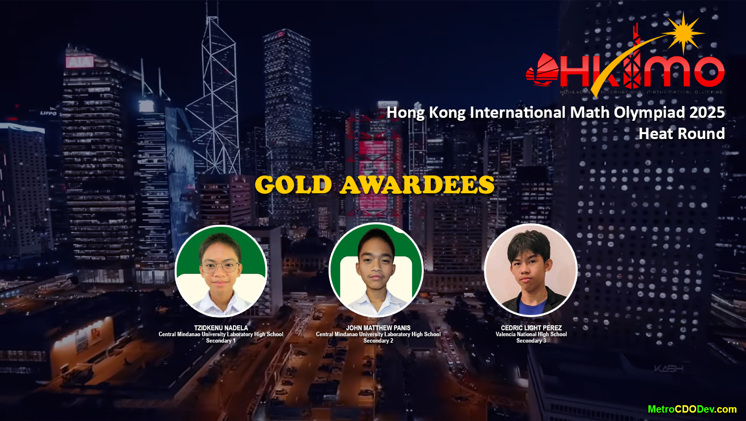 Bukidnon students shine in Hong Kong International Math Olympiad 2025 Heat Round