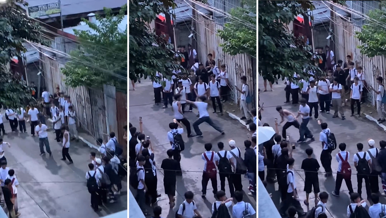 VIDEO WATCH: Street Fight – students still settle scores the old way