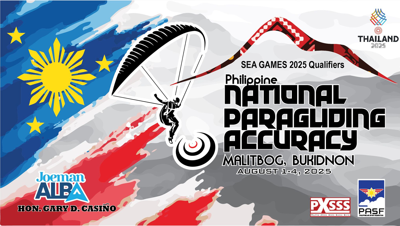 Paragliding Accuracy SEA Games 2025 Qualifiers to be held in Malitbog, Bukidnon