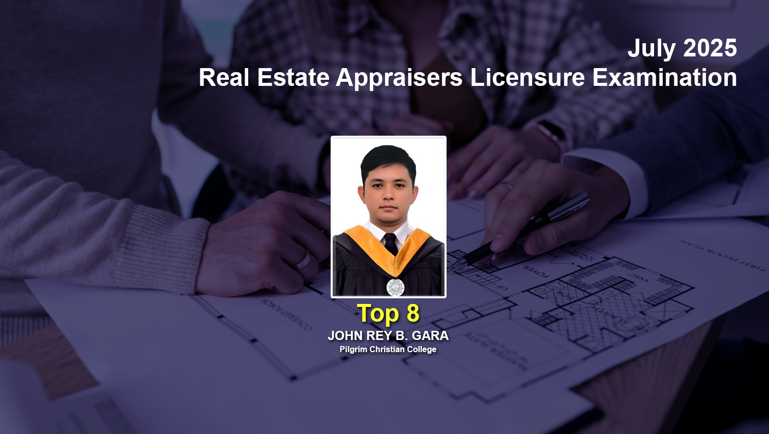 Pilgrim Christian College grad is Top 8 in July 2025 Real Estate Appraisers Board Exam