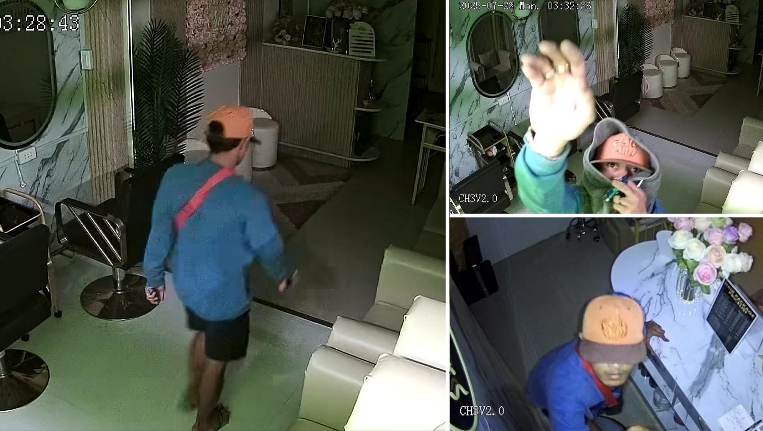 VIDEO WATCH: CCTV captures thief breaking into salon in CDO