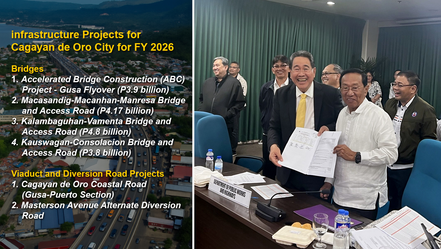 Rep. Rufus gains DPWH assurance for key city infra projects in 2026 budget
