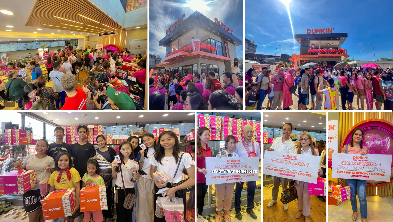 RANDOM SHOTS: Dunkin’ Puerto Drive-Thru opens with fanfare; 3 patrons win year-long supply of donut and coffee