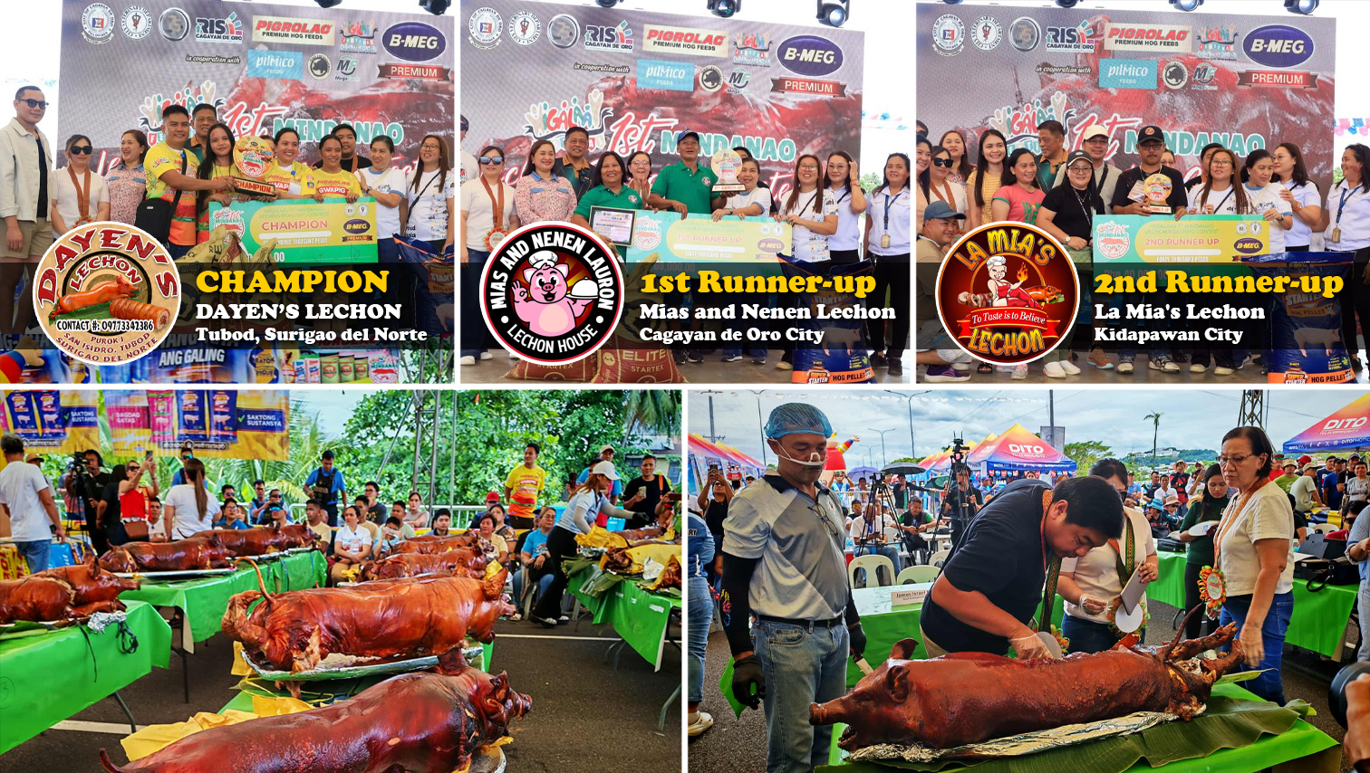 RANDOM SHOTS: Dayen’s Lechon from Tubod, Surigao del Norte tops 1st Mindanao Lechon Roasting Competition