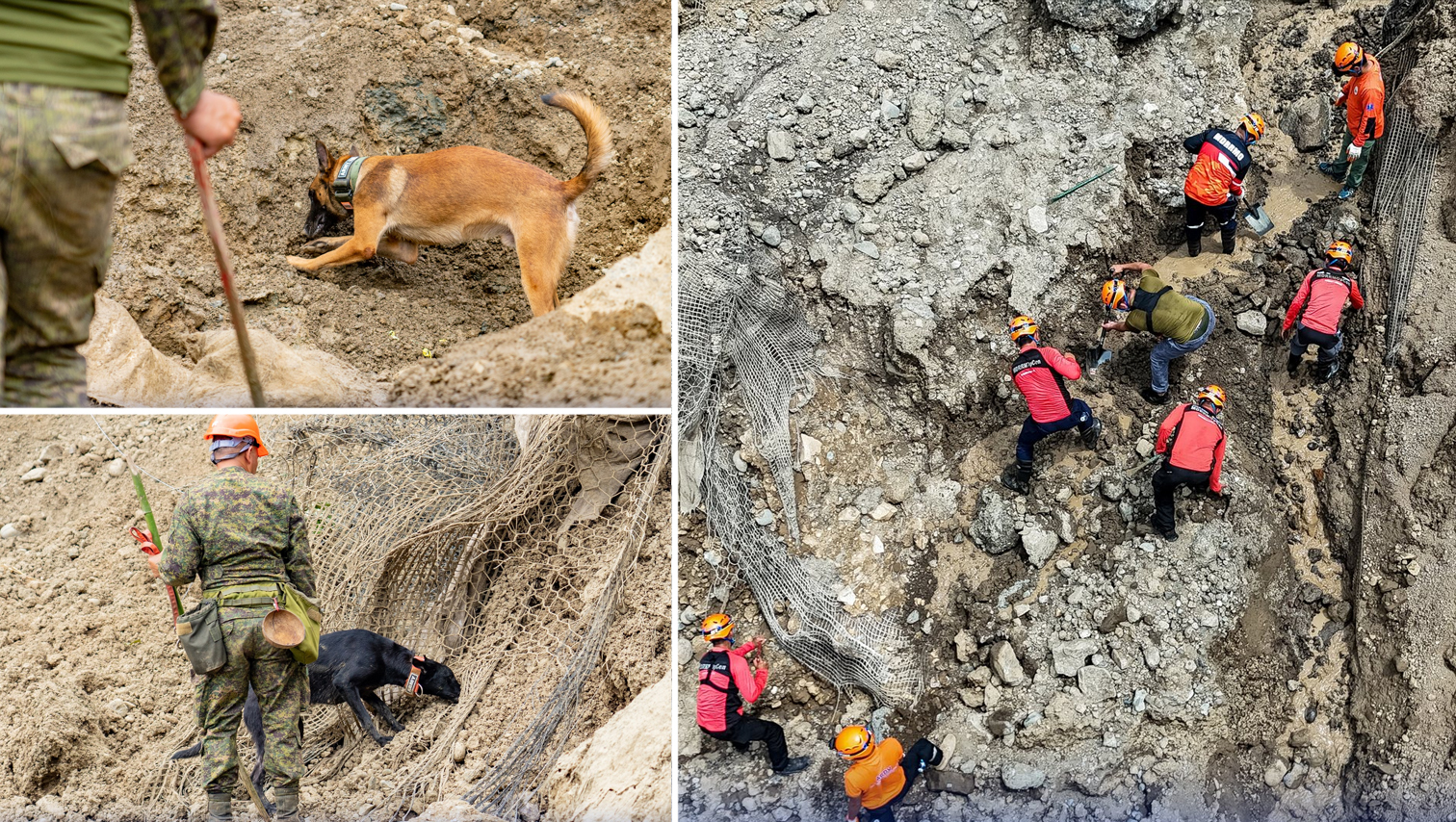 RANDOM SHOTS: K9 units join search for missing couple in landslide area