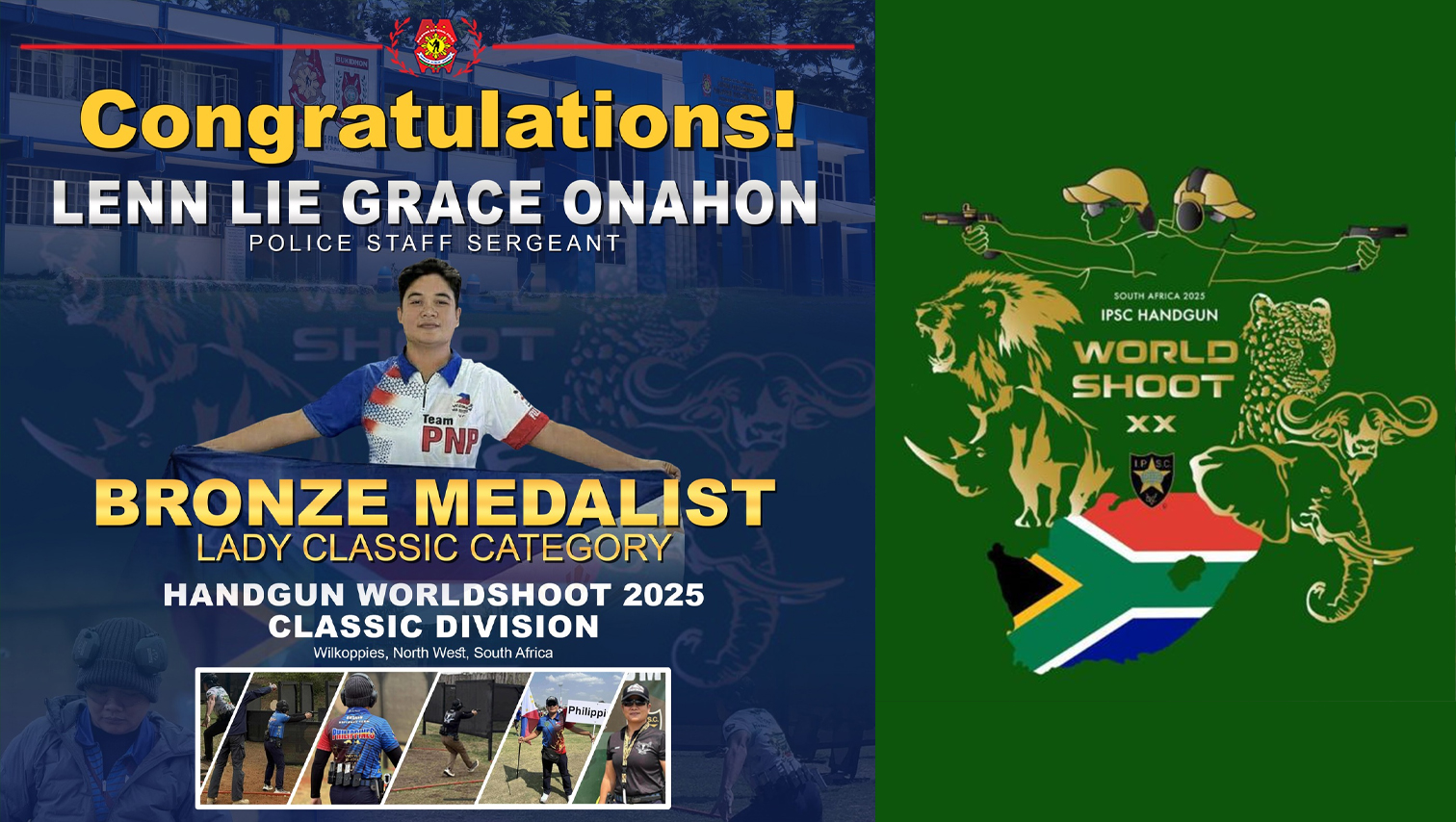 Pride of Bukidnon! PSSg Onahon clinches bronze at IPSC Handgun World Shoot 2025