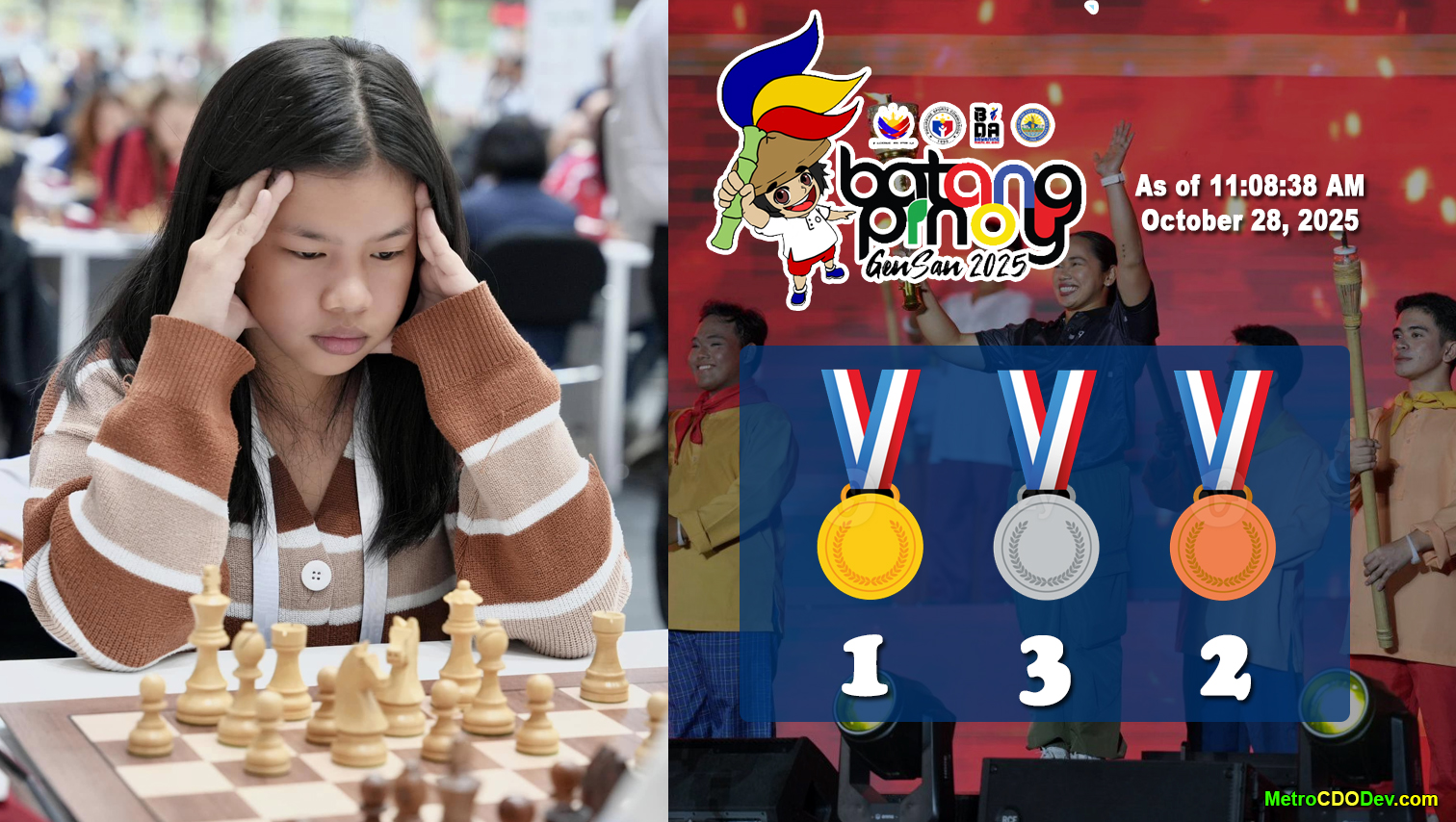 Chess wonder Ruelle Canino bags Cagayan de Oro’s 1st gold in Batang Pinoy 2025