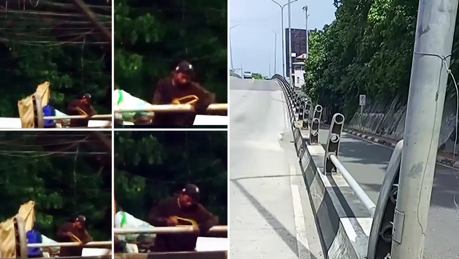 CRIME WATCH: Man caught on video sawing off and stealing flyover railings in Carmen, CDO